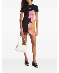 Desigual - Vestido Con Estampado Floral Y Efecto A Capas - Lyst