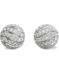 David Yurman - Sculpted Cable Diamond Stud Earrings - Lyst