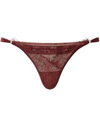 Twinset - Chantilly-Lace G-String Thongs - Lyst