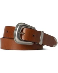 Polo Ralph Lauren - Engraved Western Leather Belt - Lyst