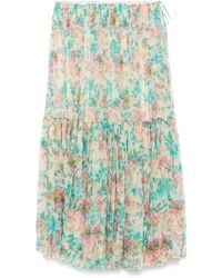 Chloé - Maxi-Rok Met Print - Lyst