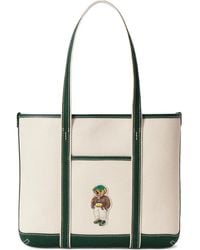 Polo Ralph Lauren - Medium Embroidered-Logo Tote Bag - Lyst