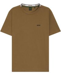 BOSS - Logo-Detail Crew-Neck T-Shirt - Lyst
