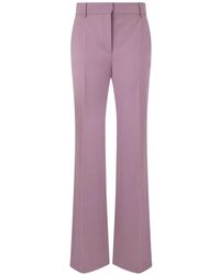Alberta Ferretti - Pressed-Crease Tailored Trousers - Lyst