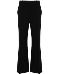 Victoria Beckham - Tailored Cotton-Blend Flared Trousers - Lyst