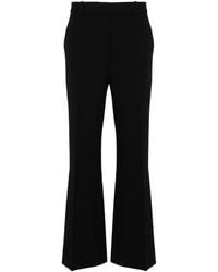 Victoria Beckham - Tailored Cotton-Blend Flared Trousers - Lyst