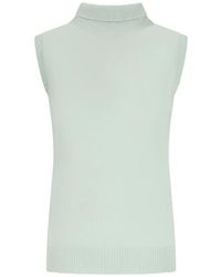 Sportmax - Roll-Neck Sleeveless Sweater - Lyst