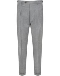Berwich - Button-Fastening Pleated Trousers - Lyst