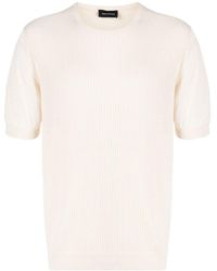Tagliatore - Ribbed-knit T-shirt - Lyst