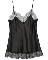 Carine Gilson - Lace-Trim Slip Top - Lyst