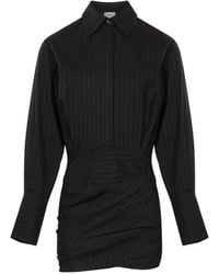 ANDAMANE - Andrea Pinstripe-Pattern Mini Dress - Lyst