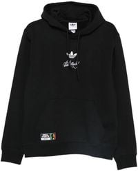 adidas - Hooded Logo Detail Hoodie - Lyst