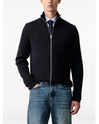 Lindbergh - Ribbed-Knit Zip-Up Cardigan - Lyst