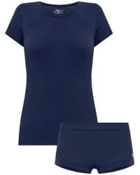 Polo Ralph Lauren - Logo-Embroidered Cotton Two-Piece Pyjama Set - Lyst