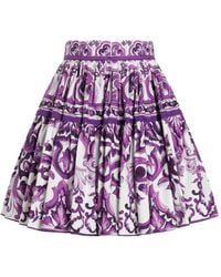【DOLCE&GABBANA】サテン ミニスカート（ホック式） レッドのウィメンズ ミニスカート サテン ホック | Dolce&Gabbana®
