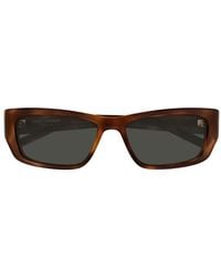 Saint Laurent - Jazz Rectangle-Frame Sunglasses - Lyst