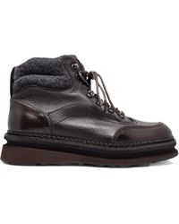 Neil Barrett - Lace-Up Leather Platform Boots - Lyst