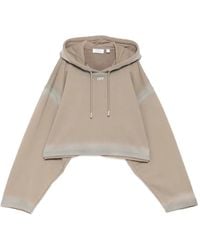 Off-White c/o Virgil Abloh - Spray-Effect Logo Stamped Hoodie - Lyst