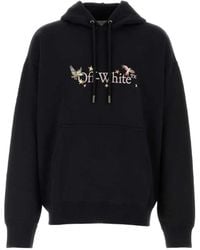 Off-White c/o Virgil Abloh - Logo-Print Cotton Hoodie - Lyst