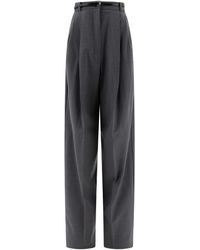 Max Mara - Pleated-Front Belted Trousers - Lyst