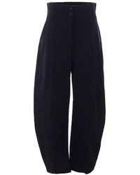 Pinko - High-Waist Broek Met Dubbele Knoop - Lyst