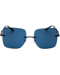 Michael Kors - Rectangle-Frame Rimless Sunglasses - Lyst