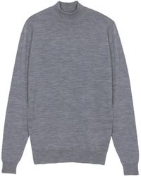 John Smedley - High-Neck Merino Wool Sweater - Lyst