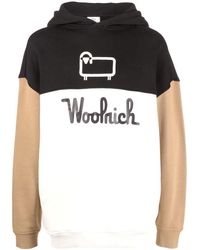 Woolrich - Colour-block Organic-cotton Hoodie - Lyst