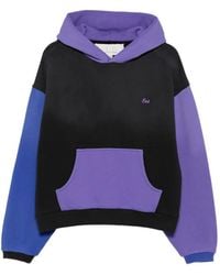 ERL - Colour-Block Logo-Patch Hoodie - Lyst