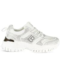 Laura Biagiotti - Rhinestone-Embellished Chunky Sneakers - Lyst
