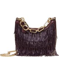Twinset - Coissant Fringe Chain Shoulder Bag - Lyst