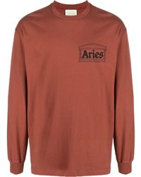 Aries - Sweatshirt mit Logo-Print - Lyst