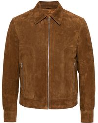 Fursac - Long-sleeve Suede Jacket - Lyst