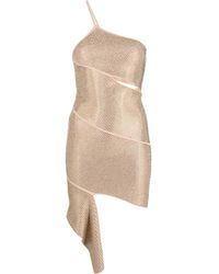 ANDREADAMO - Asymmetrisches Kleid Mit Kristallen - Lyst