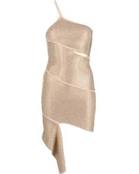 ANDREADAMO - Crystal-Embellished Asymmetric Dress - Lyst