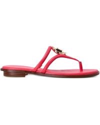 MICHAEL Michael Kors - Sandalen Mit Logo-Schild - Lyst