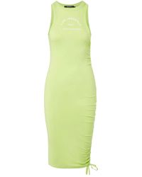 Karl Lagerfeld - Logo-Print Organic-Cotton Midi Dress - Lyst