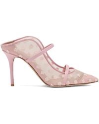 Malone Souliers - Maureen Floral-Embroidered Mules - Lyst