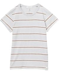 Rag & Bone - Striped Short-Sleeve T-Shirt - Lyst