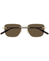 Montblanc - Square-Frame Sunglasses - Lyst
