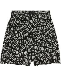 Balenciaga - Logo-print Shorts - Lyst