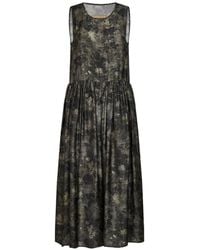 Uma Wang - Ardal Floral-Detail Midi Dress - Lyst