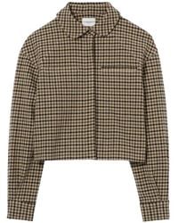 Claudie Pierlot - Short Checked Wool-Blend Jacket - Lyst