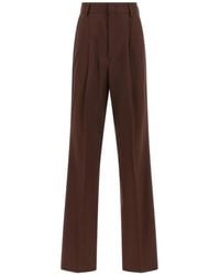 ARMARIUM - Pleated-Front Wool Trousers - Lyst