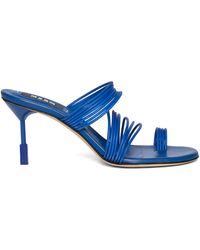 MSGM - Heeled Leather Sandals - Lyst