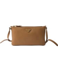 Prada - Leather Pouch Bag - Lyst
