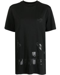 we11done - T-Shirt mit grafischem Print - Lyst