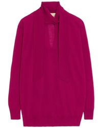 Valentino Garavani - Wool Sweater With Scarf - Lyst