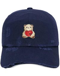 we11done - Heart Teddy Distressed Baseball Cap - Lyst