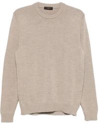 Zanone - Ribbed-Knit Crew-Neck Wool Jumper - Lyst